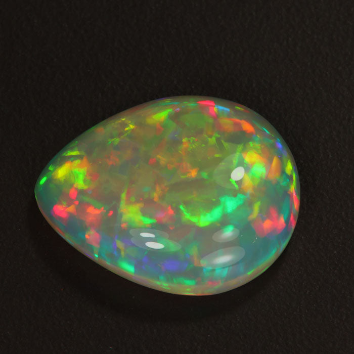 opal gemstone pear shape cabochon
