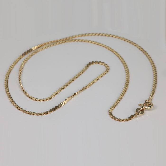 14k serpentine necklace chain