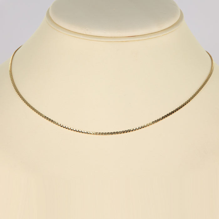 serpentine necklace yellow gold chain 