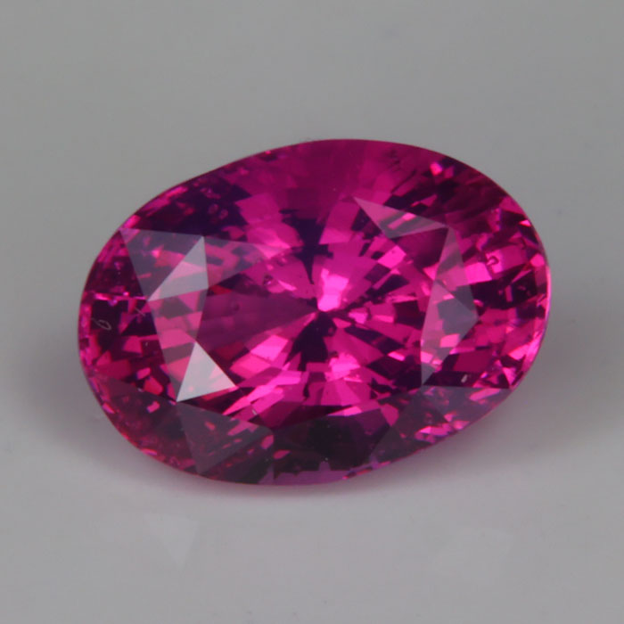 pink sapphire gemstone oval cut from madagascar