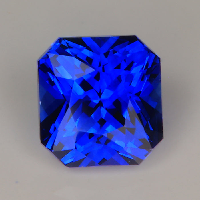 radiant cut sapphire blue color