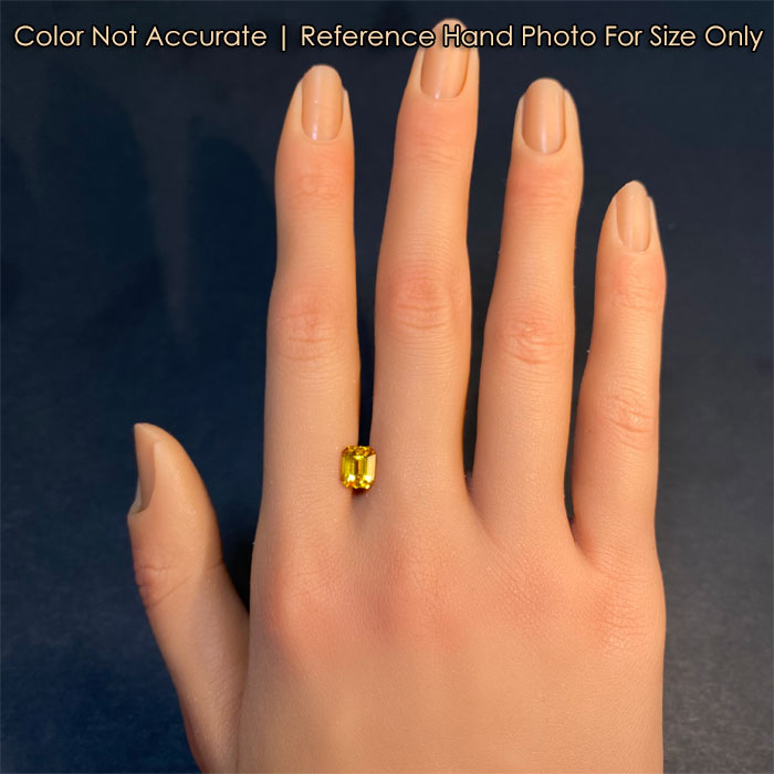Emerald Cut Yellow Sapphire Carats