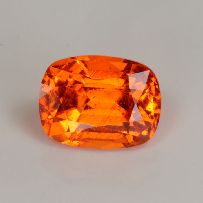 orange color antique cushion cut spessartite garnet 