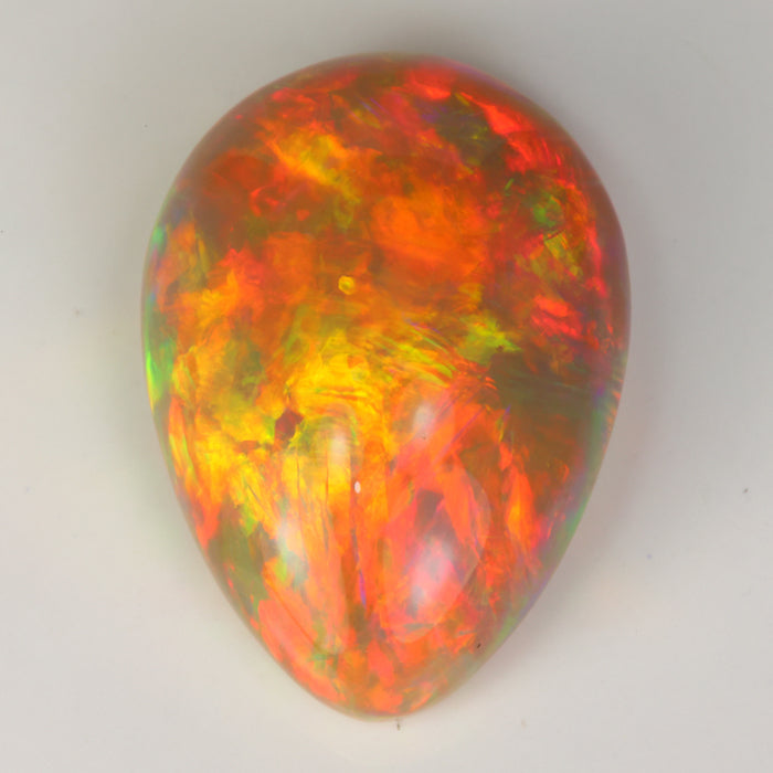 pear shaped opal gemstone cabochon cut