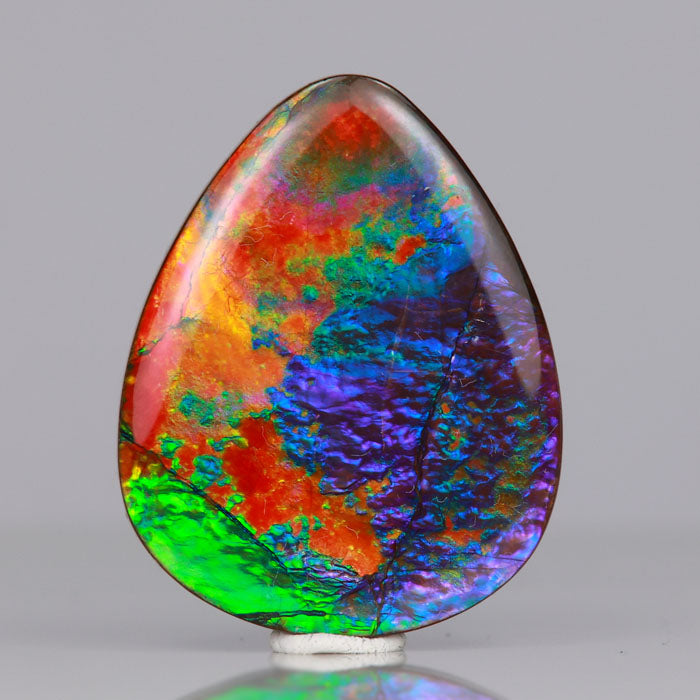 pear shape cabochon ammolite