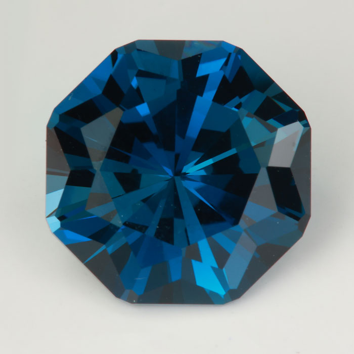 london blue topaz gemstone hexagonal brilliant