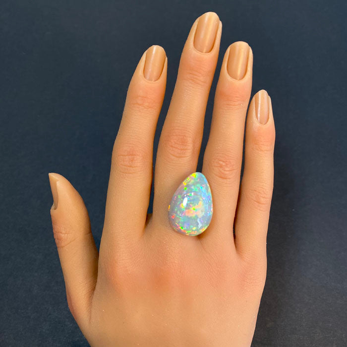 pear opal gem large