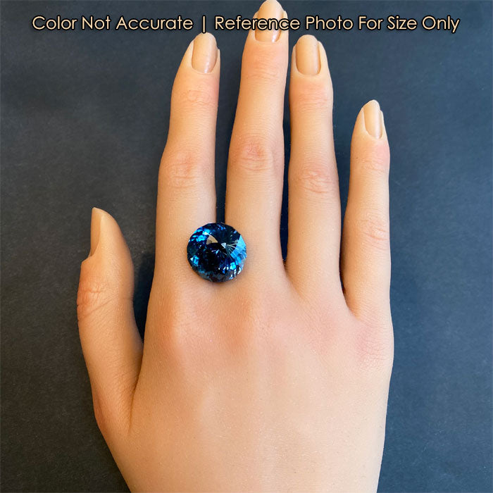 large beautiful london blue topaz gem size