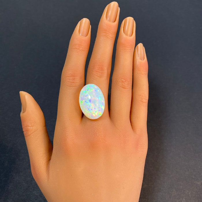 opal gemstone oval cabochon