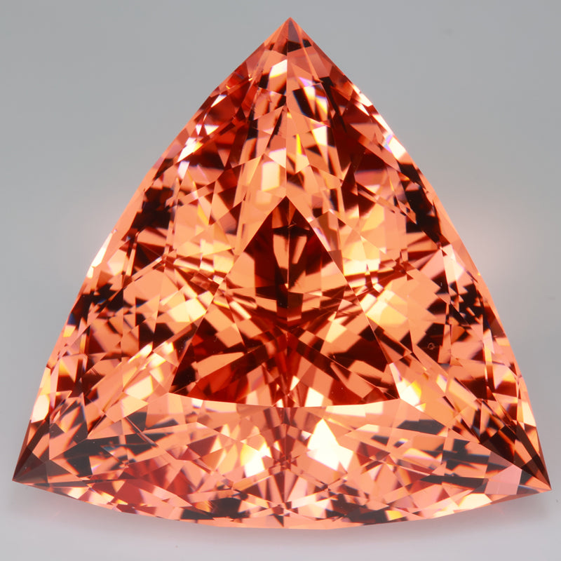 Trilliant Triangle Morganite Big Gemstone