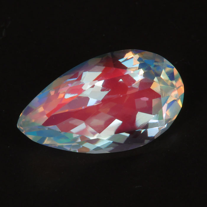 pear shape faceted moonstone gemstone