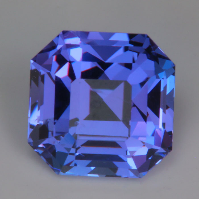 steel blue tanzanite gemstone
