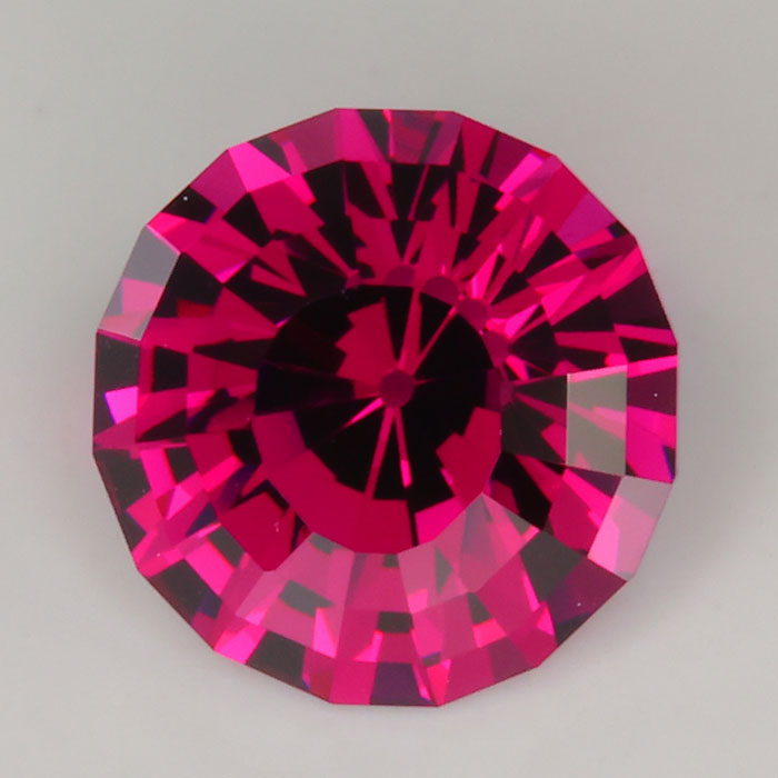 violet red round brilliant cut garnet gemstone natural
