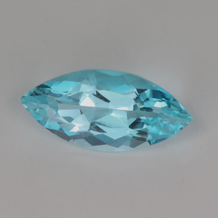 marquise cut aquamarine gemstone
