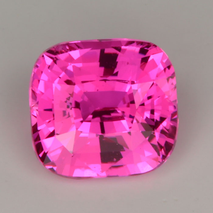 antique cushion cut pink sapphire gemstone