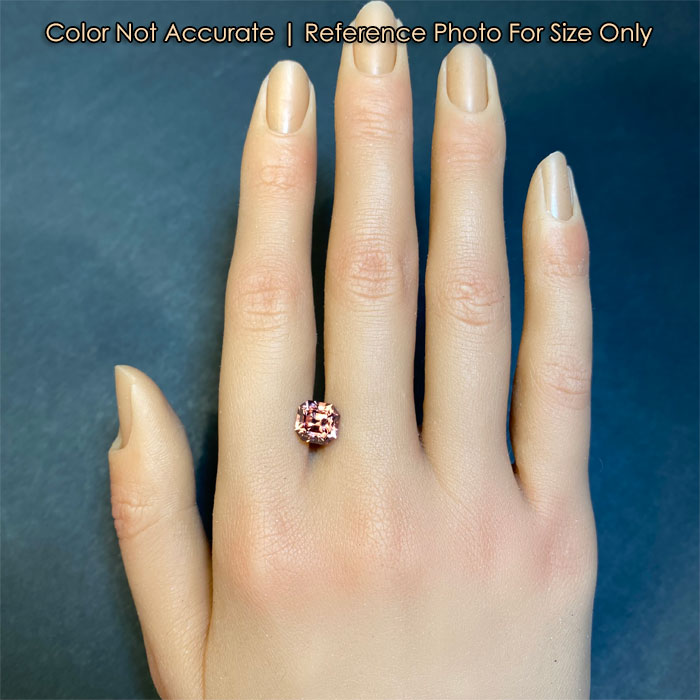 square barion zircon gemstone size