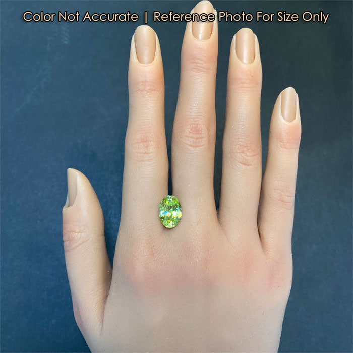 green natural color sphene gemstone size