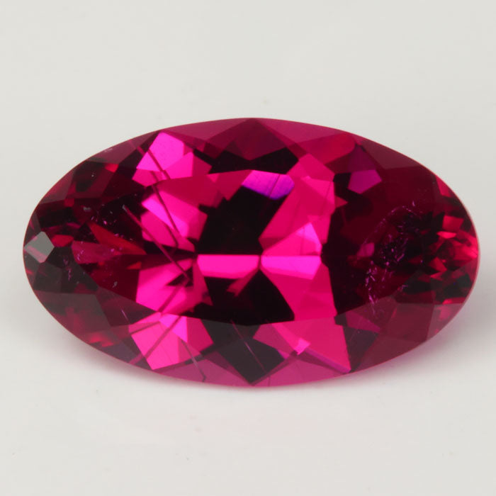 oval cut violet red rubellite gemstone tourmaline 