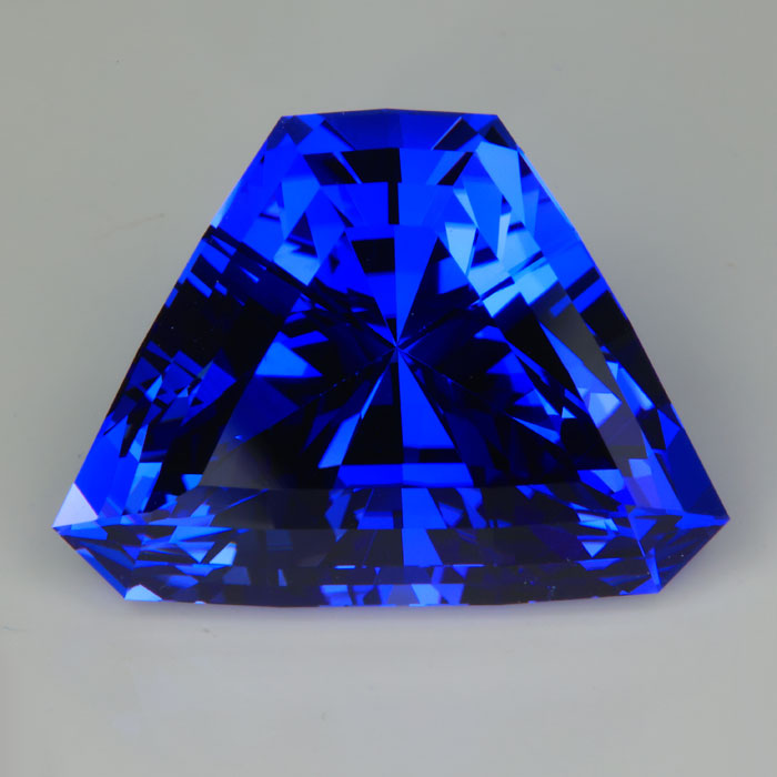 violet blue tanzanite stepped shield cut