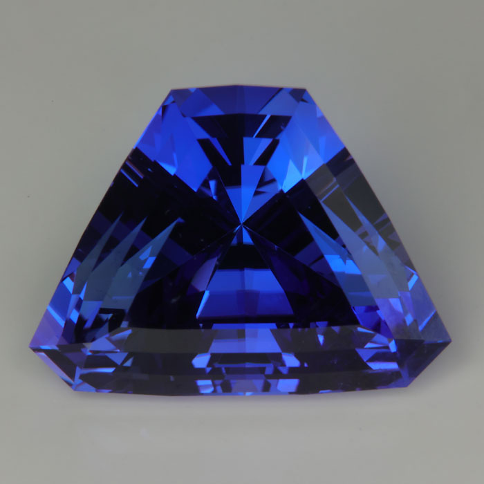 step shield tanzanite gemstone before