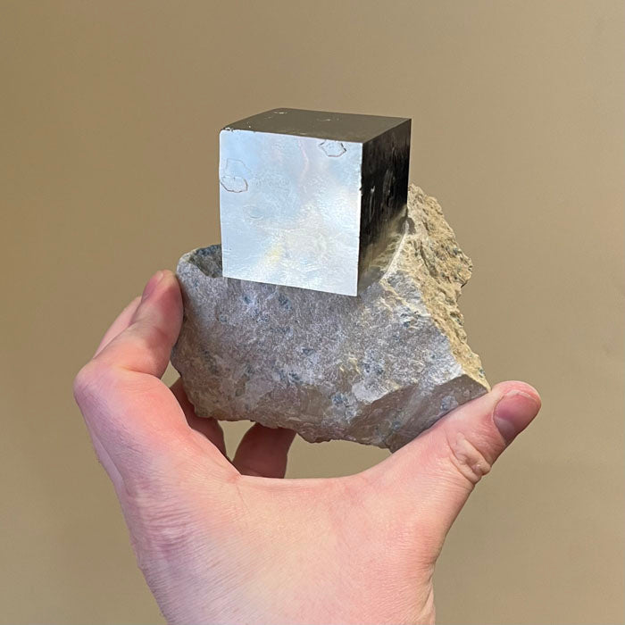 🚨 30% OFF w/ Code BLUE30 | 844g Spanish Pyrite Cube on Matrix