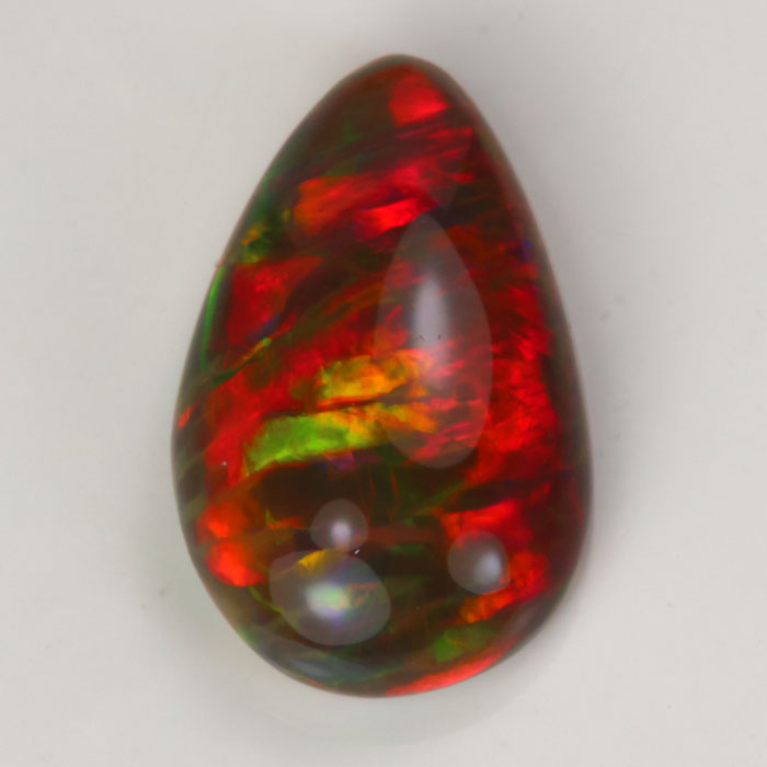 black opal gemstone pear shape cut