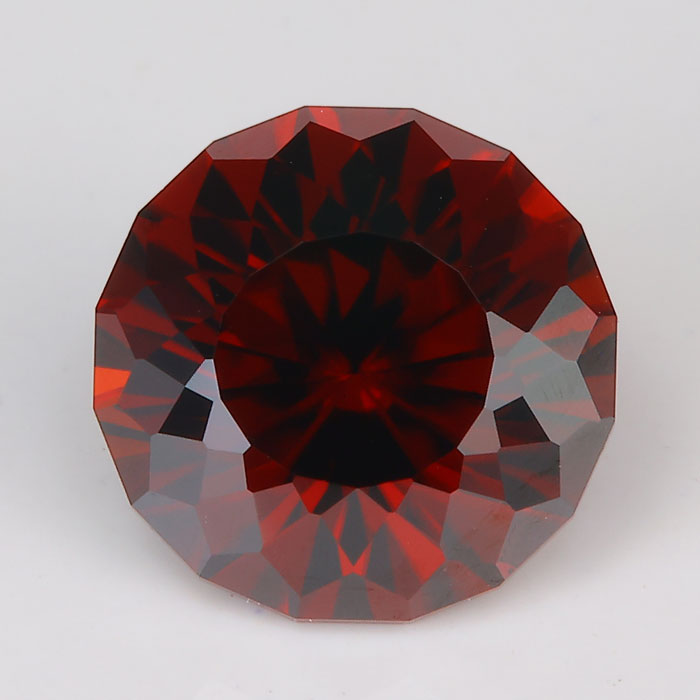 mixed round brilliant zircon gem red natural color