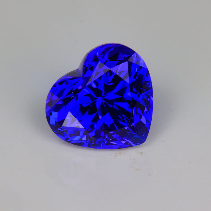 tanzanite gem heart shape brilliant cut