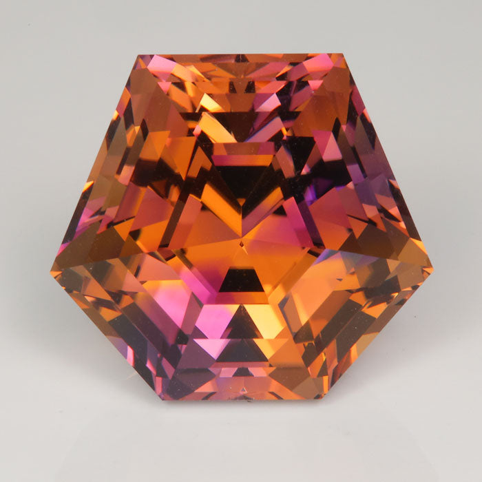purple and yellow bi color ametrine rare gemstone