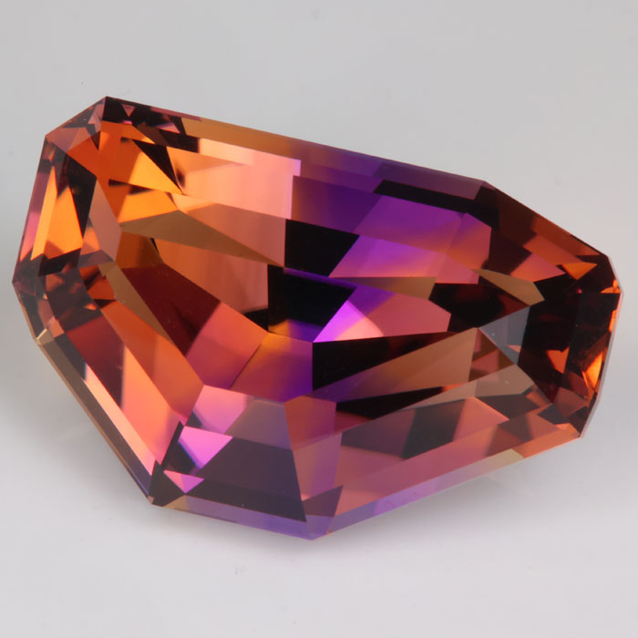 ametrine natural rare purple yellow gemstone