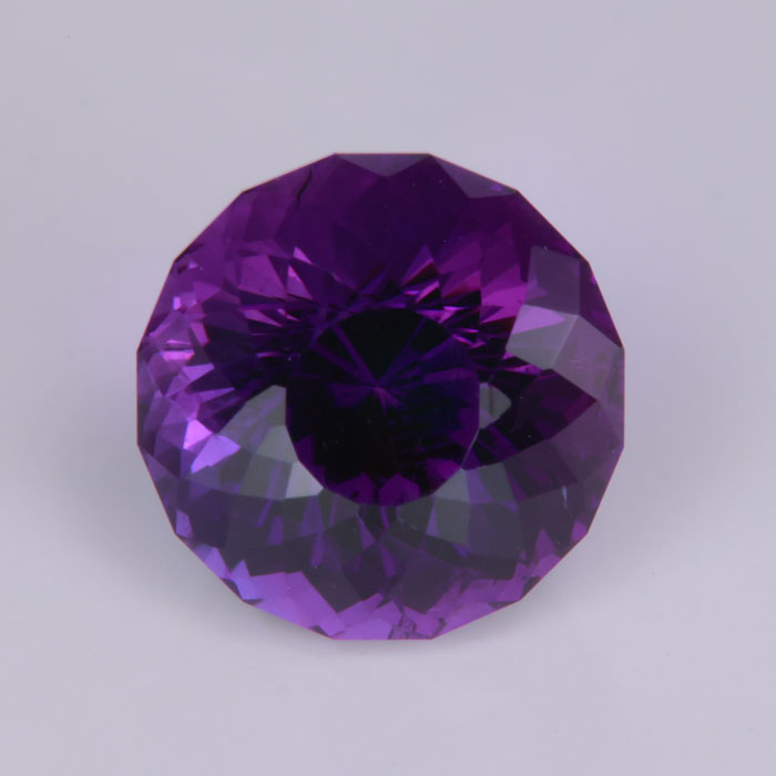 round portuguese amethyst gemstone purple natural color from brazil