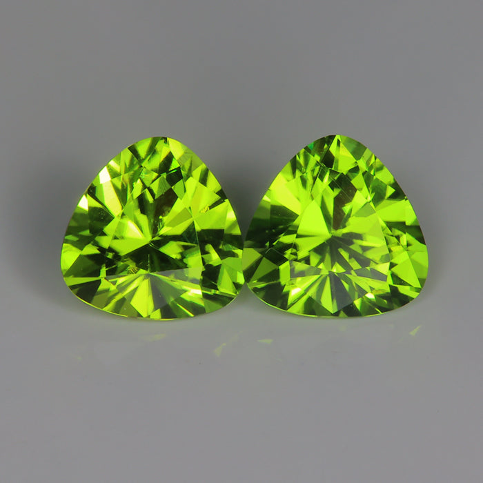 beautiful trilliant cut peridot from pakistan