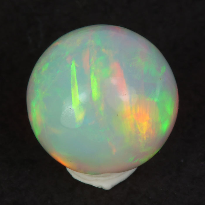 round rainbow sphere opal gemstone