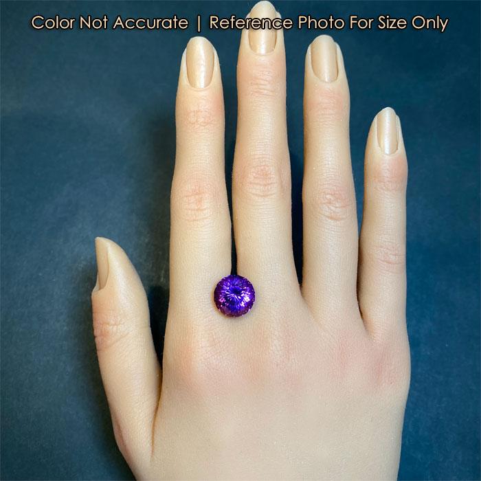 round brilliant portuguese cut amethyst size