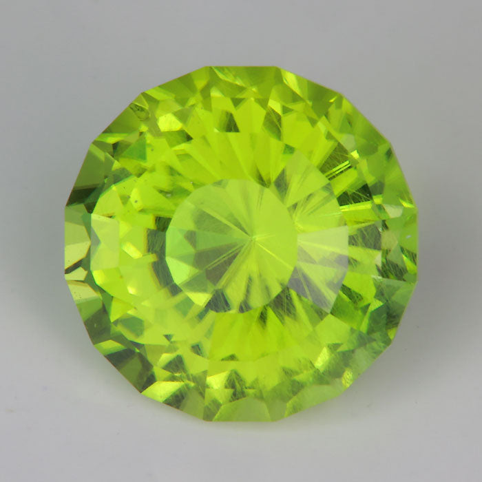 round mixed cut natural peridot gemstone from Pakistan