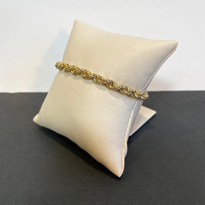 rope bracelet yellow gold