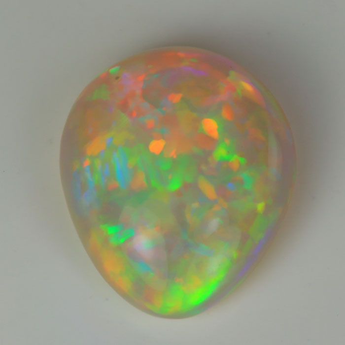 opal gemstone pear cabochon cut