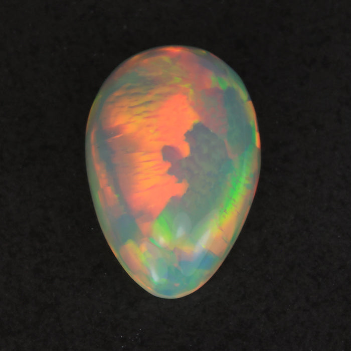 pear shape cabochon cut ethiopian opal gemstone