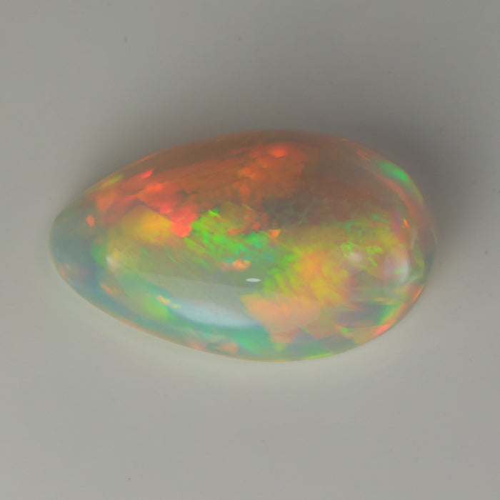 pear shape cabochon cut ethiopian opal gemstone