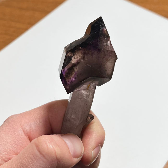 size of amethyst crystal in hand 