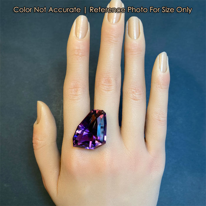 purple yellow large ametrine gem size