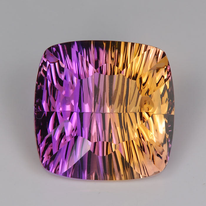 concave antique cushion cut ametrine gemstone