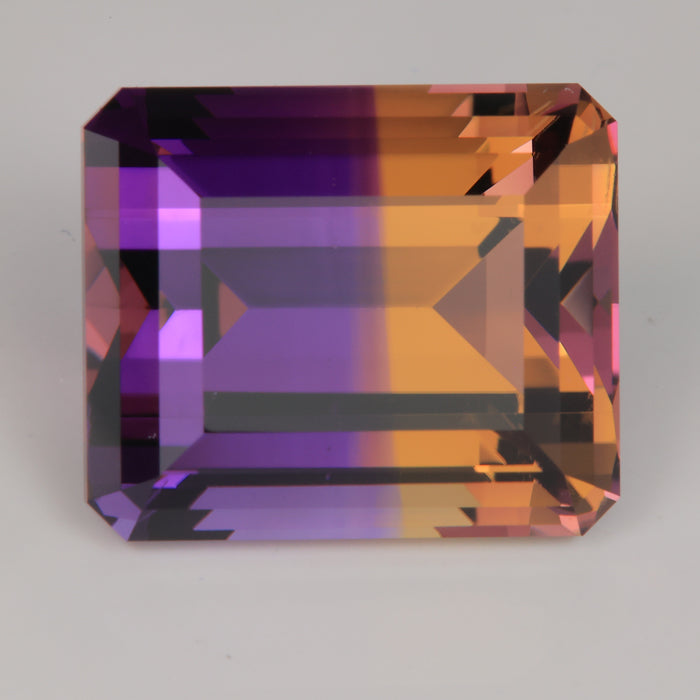 purple and orange ametrine gemstone 