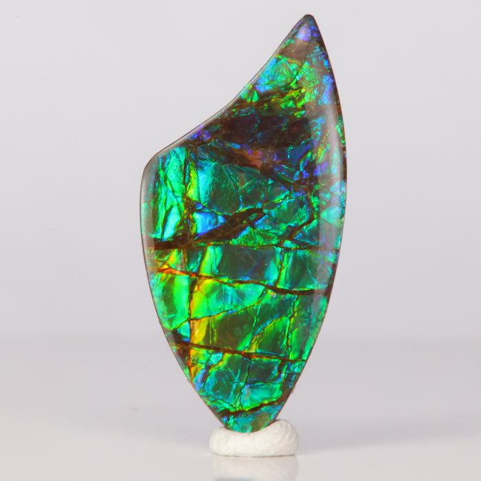ammolite gem blue green orange red yellow