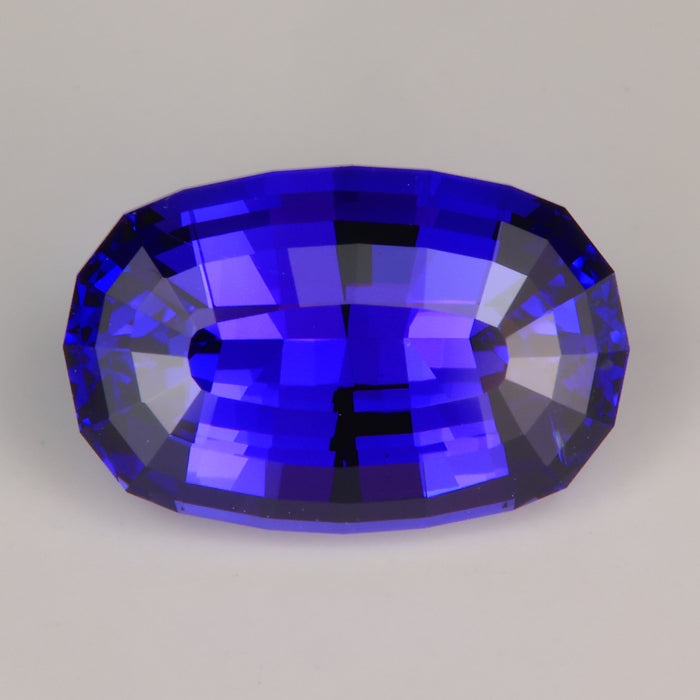 tanzanite gemstone blue violet antique cushion cut
