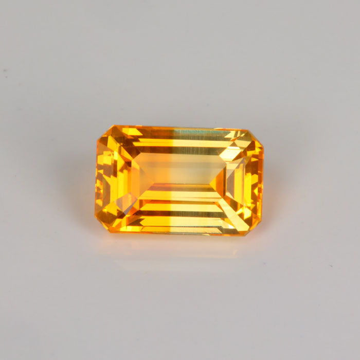 yellow clear sapphire emerald cut