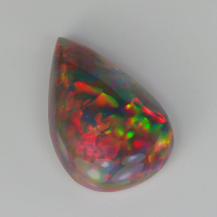 pear cabochon cut black ehtiopian opal gem