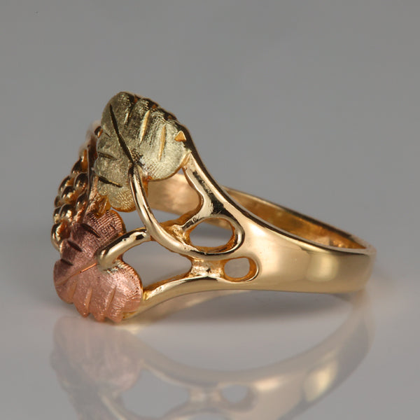 10K Blackhills Yellow and Rose Gold Ring - Moriartys Gem Art