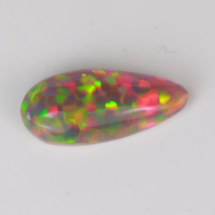 pear cabochon black opal 