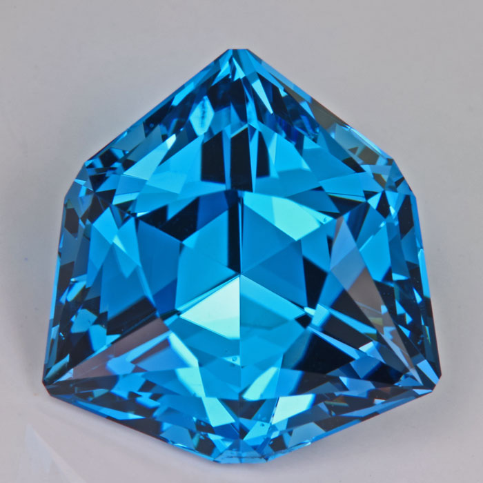 London Blue Topaz Trillion Trilliant Cut Gemstone